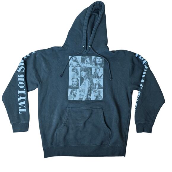 Taylor Swift Black Eras Tour Official Merchandise Merch Hoodie NWOT Large - Picture 1 of 9